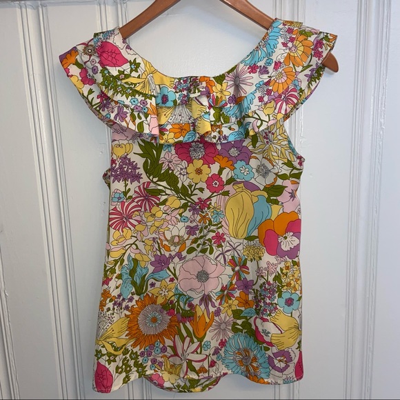 Liberty Of London Floral Ruffle Blouse - Picture 2 of 7